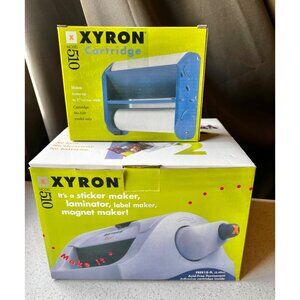 Xyron 510 Sticker Maker Laminator Label Maker Magnet Maker plus Extra Cartridge